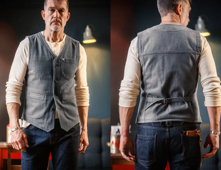 Sale Grey Lincoln Waistcoat / Vest Men Waistcoats