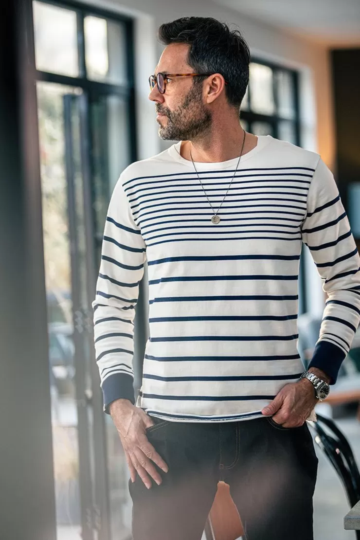 New 21 Breton Long Sleeve Top Men Tops