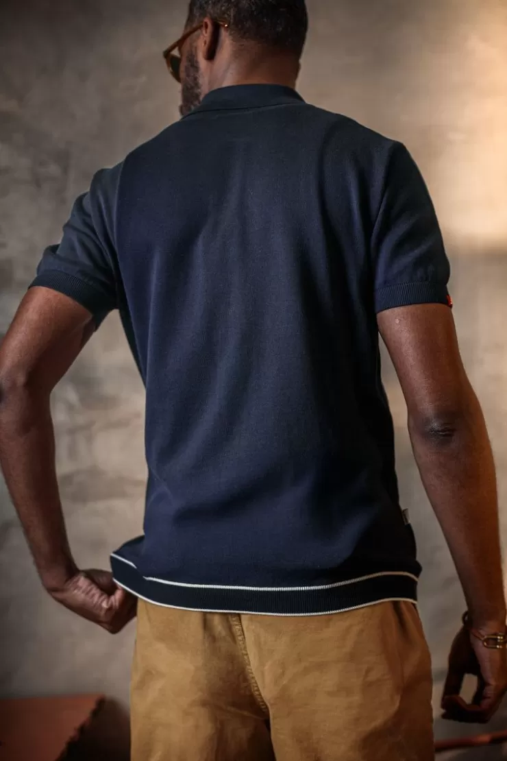 Online Dean Polo Navy Men Tops