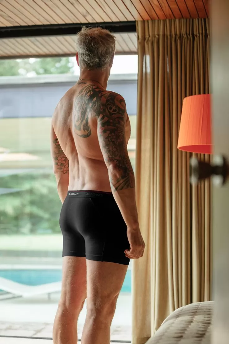 Best Sale Essentials Boxer Shorts Black Men Tops