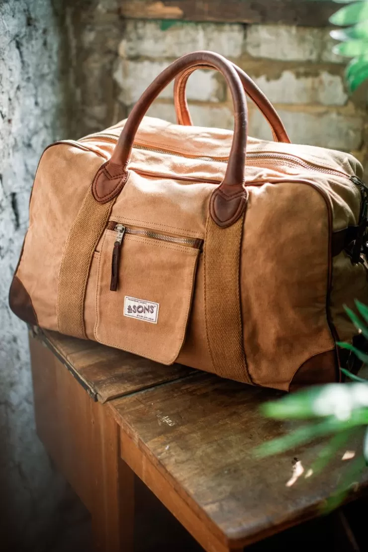 Clearance Getaway Bag Tan Men Leather Goods