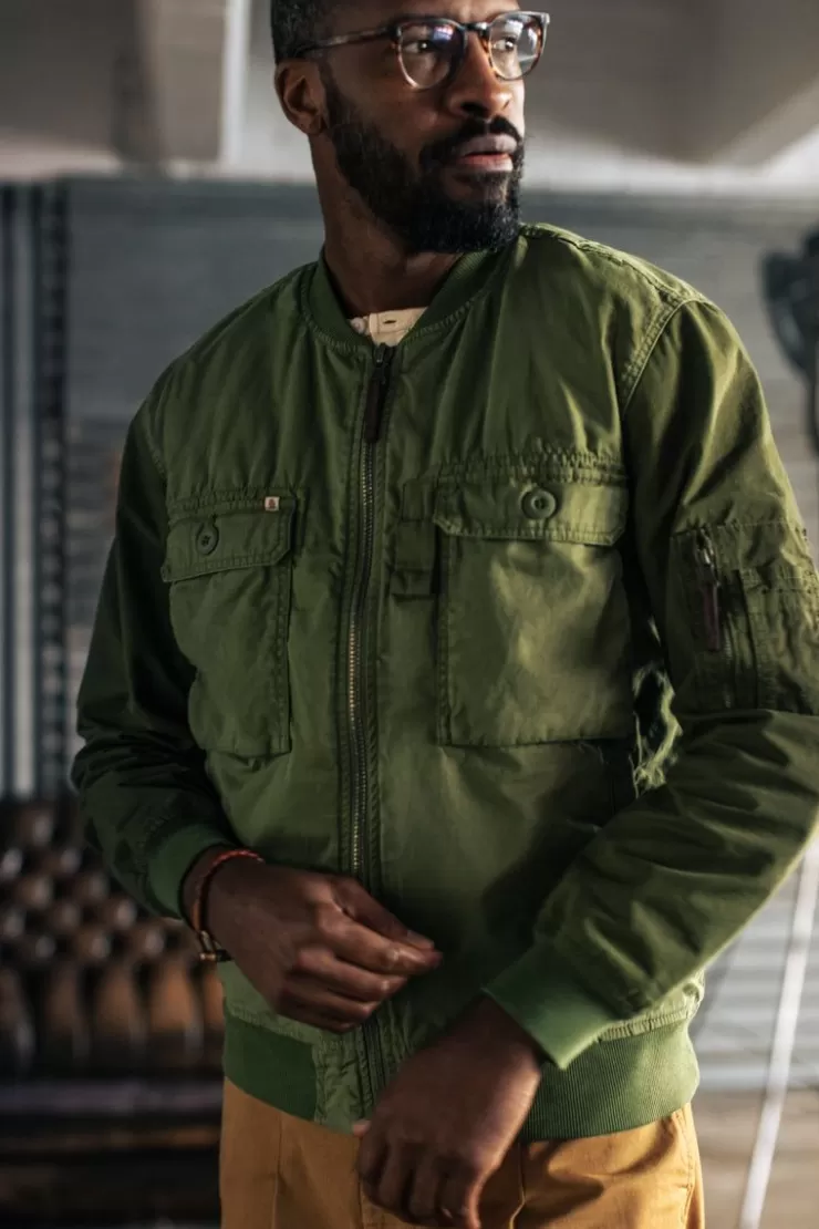 Store Harris Bomber Jacket Army Green Men Jackets & Coats