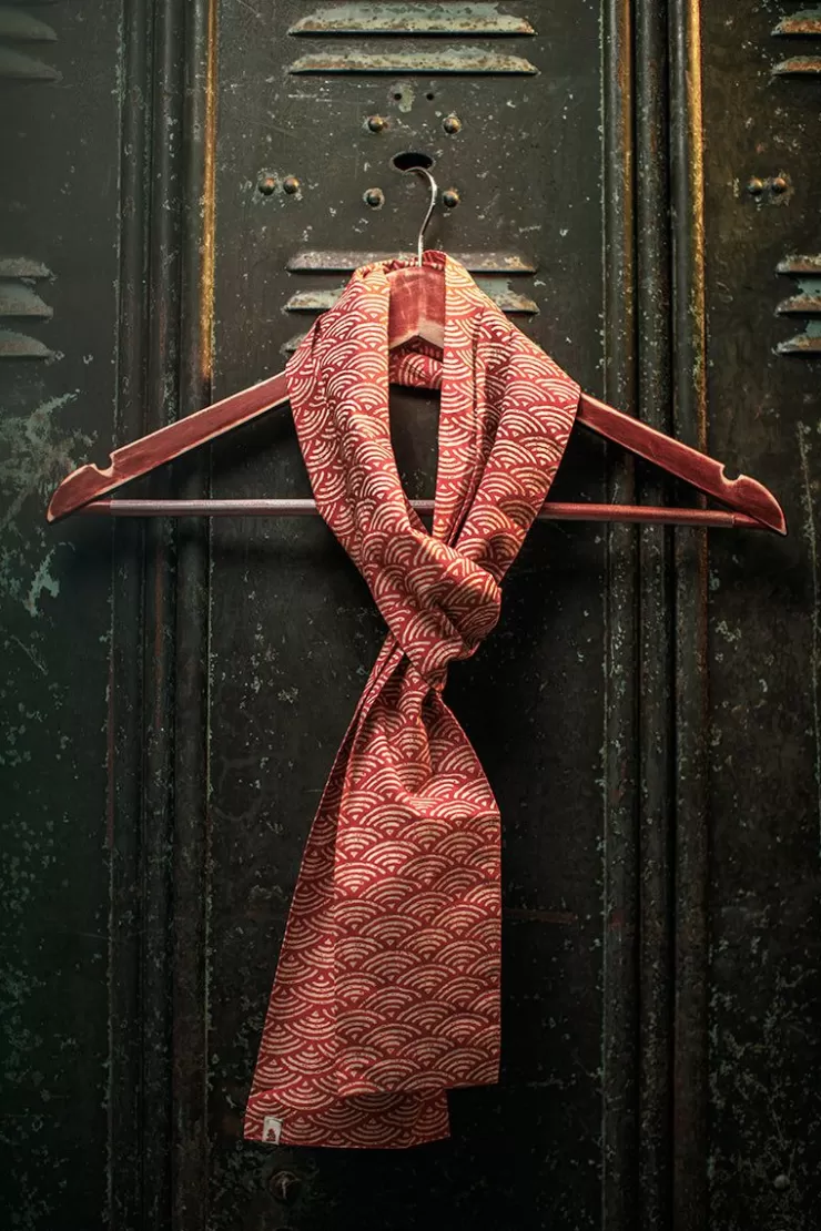 Flash Sale Red Waves Scarf Men Scarves