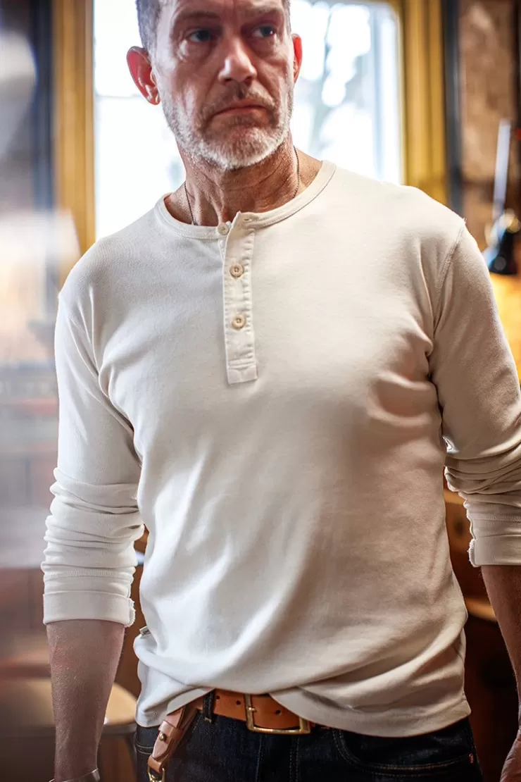 Shop The New Elder Henley Shirt Raw Men Tops