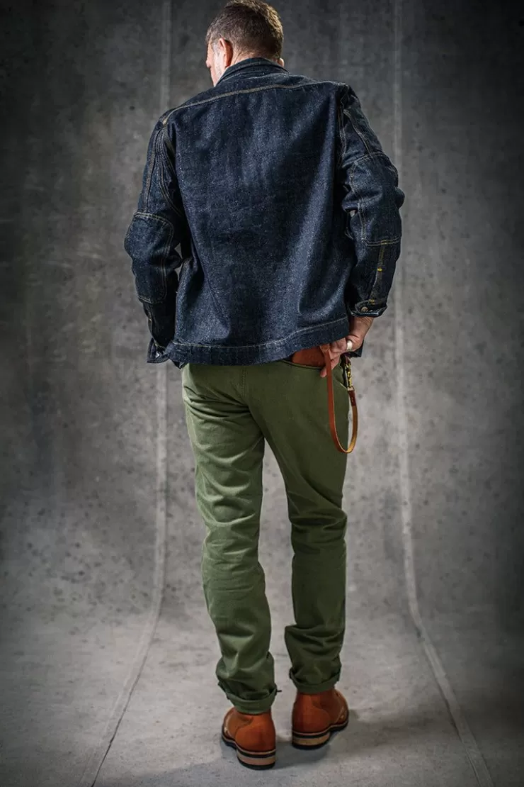 Online Virgil Chino Army Green Men Bottoms & Shorts